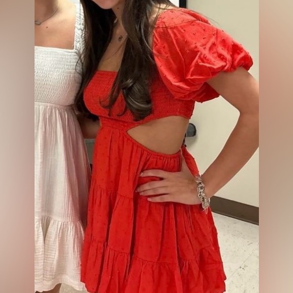 Trendy Boutique Orange Mini Dress - Picture 7 of 7